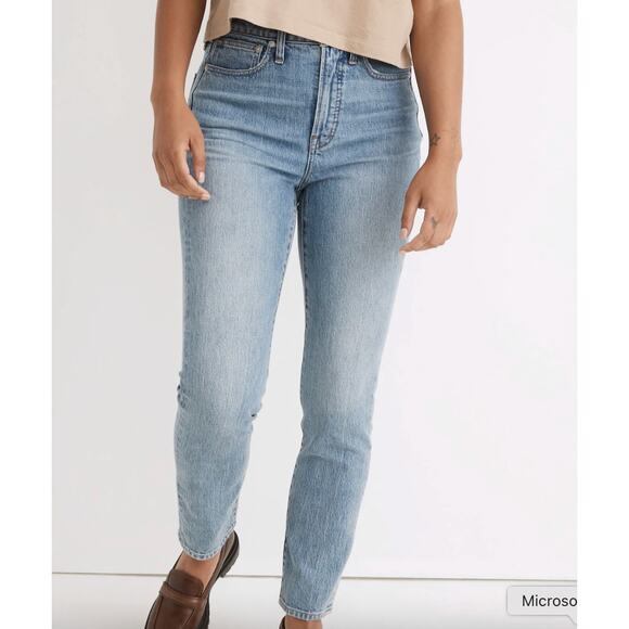 Madewell Women's The Petite Curvy Perfect Vintage Jean in Heathcote Wash SZ 31P - Picture 1 of 14